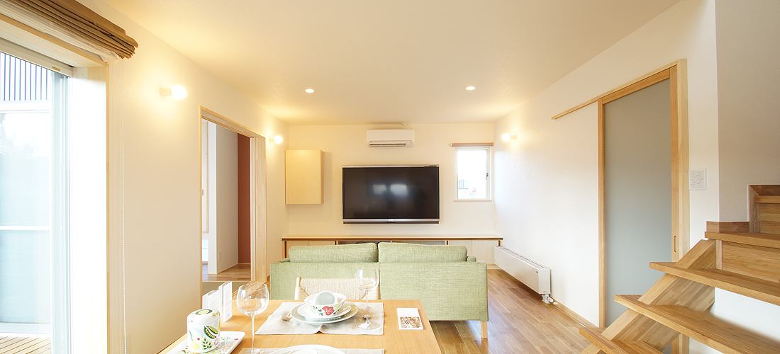 光あふれるスキップフロアハウス