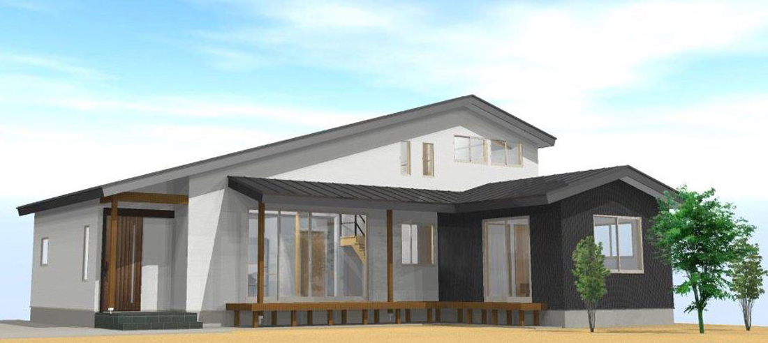 『完成見学会開催』～勾配屋根を利用した大空間のある家