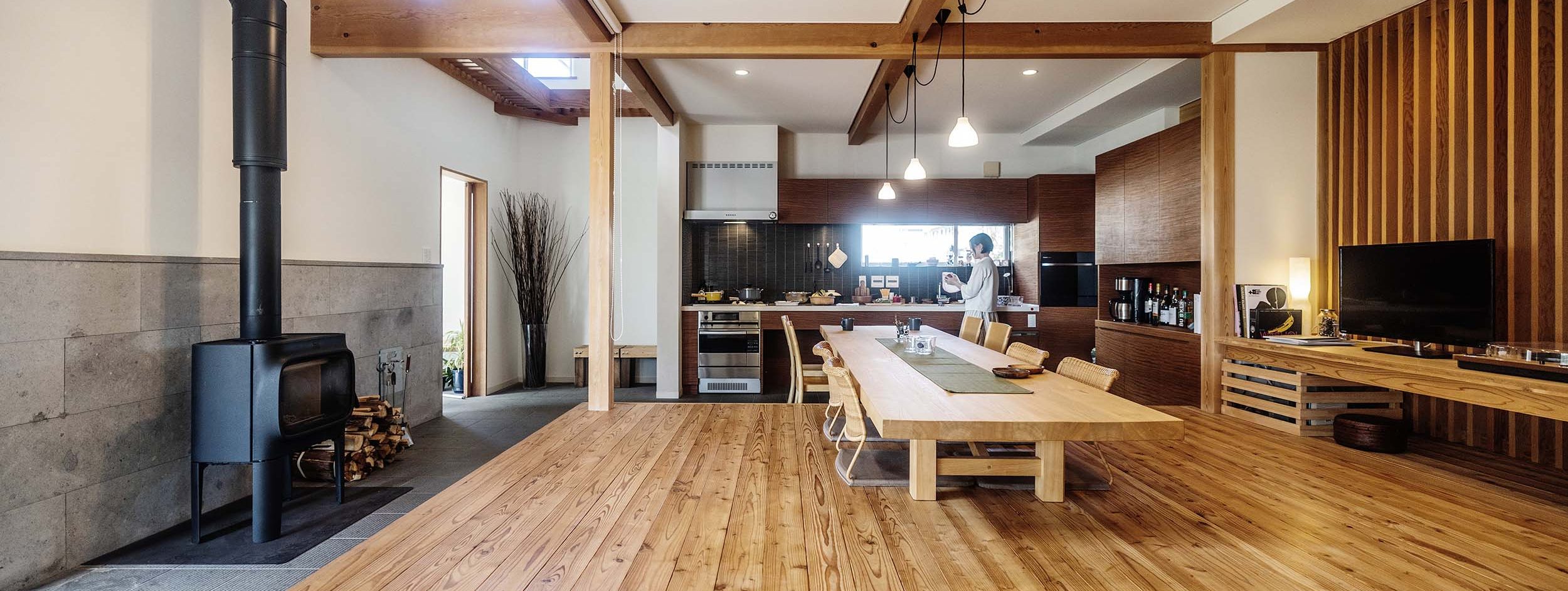 築10年 薪ストーブと土間のある家『SIMOKUモデルハウス』